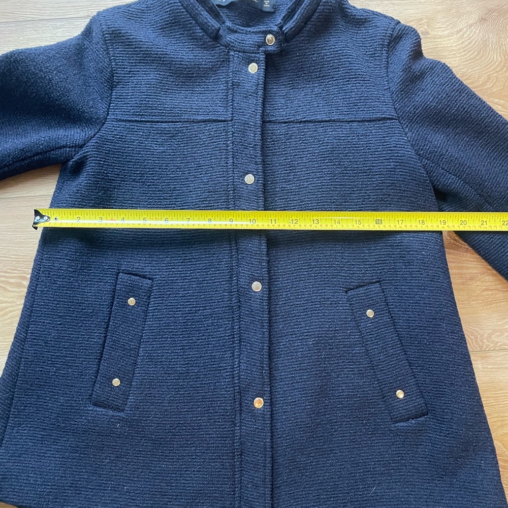 Zara Basic Navy‎ Textured Jacket - Picture 4 of 11